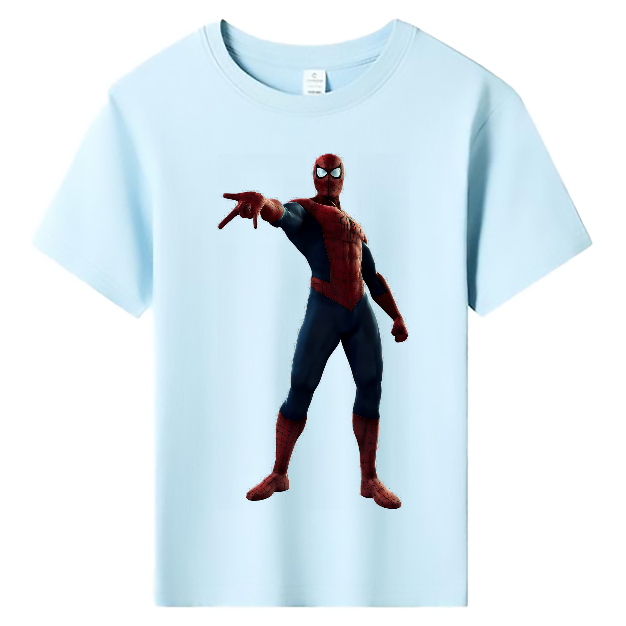 （画像用） Spider Man スパイダーマン 綿100％キッズTシャツ（フロントプリント）